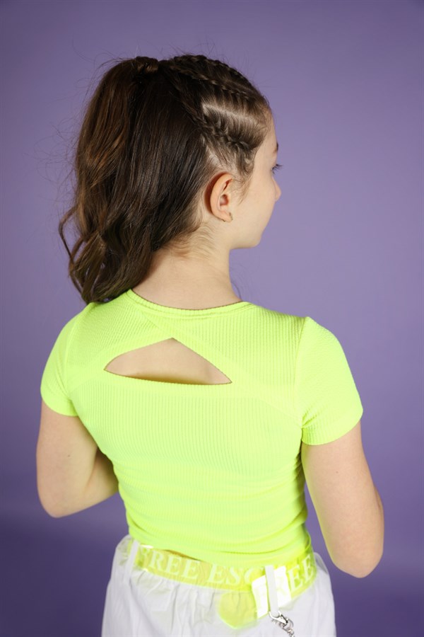Kız Çocuk Neon T-Shirt