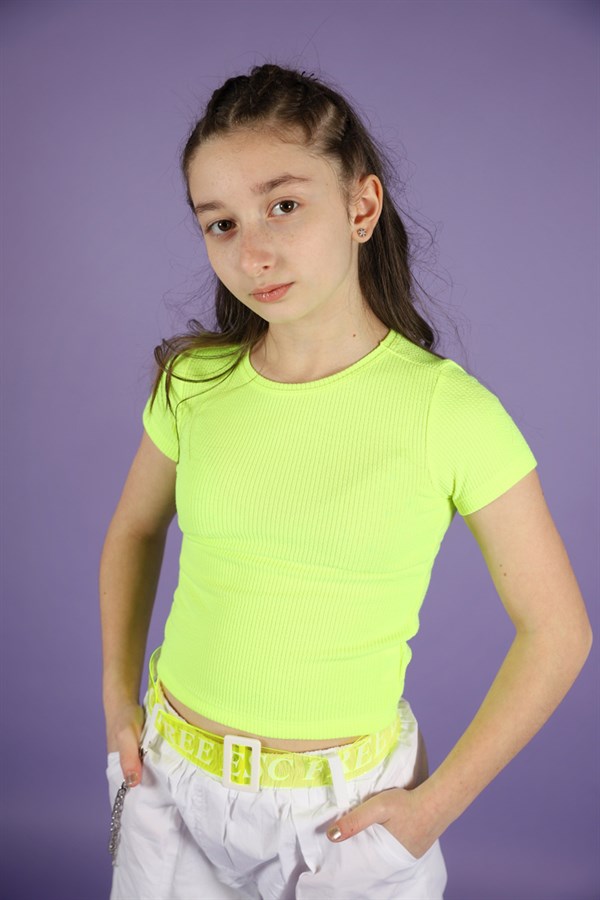 Kız Çocuk Neon T-Shirt