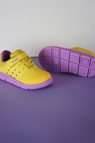 Kız Çocuk Vicco Sarı-Mor Mario Spor Ayakkabı