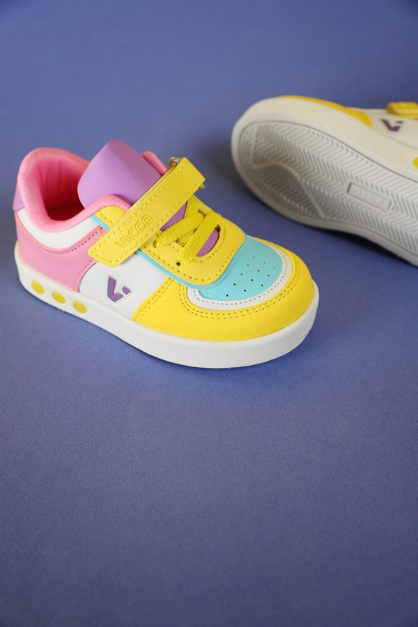 Vicco Sam Işıklı Kız Bebe Sarı Sneaker
